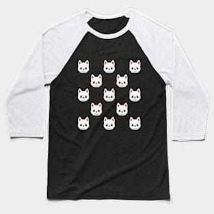 Adorable Art of a White Dog Baseball T-Shirt